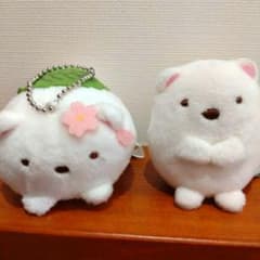 すみっコぐらし てのりぬいぐるみ マスコット 2点セット しろくま