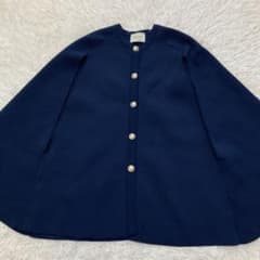 UNITED ARROWS ケープ カーディガン ネイビー　金ボタン　タキマキ UNITED ARROWS ケープ カーディガン 金ボタン タキマキ ネイビー