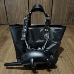 トリココムデギャルソン PVC トートバッグ ブラック 恐竜 - メルカリ