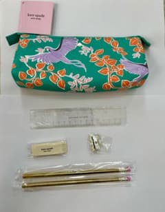 【新品&NY本店購入品】kate spade 鳥デザイン 筆箱セット 新品&NY本店購入品】kate spade 鳥デザイン 筆箱セット - メルカリ