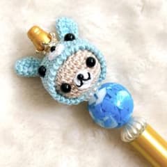美和りん様♡うさぎ帽子くまカスタムボールペンのサムネイル