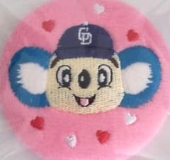 中日ドラゴンズ ドアラ 刺繍缶バッジ ピンクのサムネイル