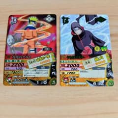 ナルティメットカードバトル 九尾のナルトSR・うちはイタチR 2枚