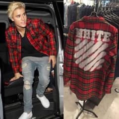 off-white チェックシャツのサムネイル
