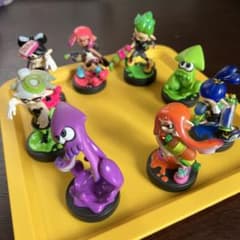 스플라툰 amiibo 피규어 8체 세트