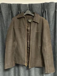 Eddie Bauer エディーバウアー 牛革レザーシングルジャケット ブルゾンのサムネイル