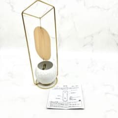 122【極美品】京焼 清水焼 涼の音 置き型風鈴 花結晶 ホワイト　インテリア 122【極美品】京焼 清水焼 涼の音 置き型風鈴 花結晶 ホワイト