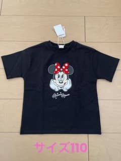 しまむら　リトシー　ミニー　ディズニー　Tシャツ　黒のサムネイル
