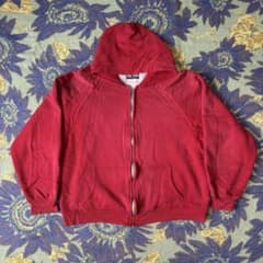 80s BIG YANK ダブルフェイス 赤 フーディー パーカー フェード - メルカリ