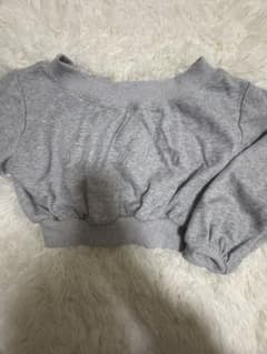 GRL ショート丈 オフショルダー グレーのサムネイル