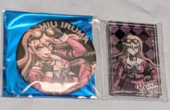 ダンガンロンパ15周年記念展 入間美兎 缶バッジ アクリルブロック