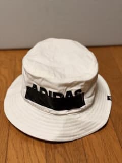 adidas バケットハット ホワイト 刺繍ロゴ 帽子 メンズ レディース