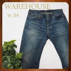 WAREHOUSE セカンドハンド 1100 w34 セコハン 2ND-HAND WAREHOUSE セコハン 1100 w34 66モデル セカンドハンド - メルカリ