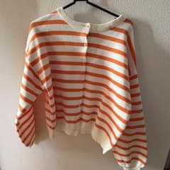 オレンジボーダーカーディガンのサムネイル