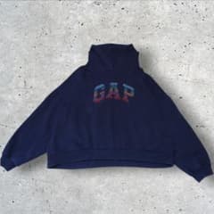 GAP ギャップ パーカー XL ネイビー レインボー ラインストーン ロゴ