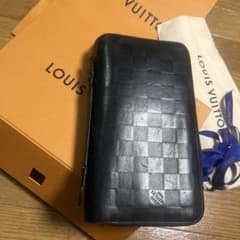 ルイヴィトン　サイフ　長財布　ダミエアンフィニ　xl ルイヴィトン ダミエアンフィニジッピーXL長財布 黒 - メルカリ