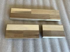 アカシア集成材 端材 3点セット DIY 木工 工作 棚材 ブロック材のサムネイル