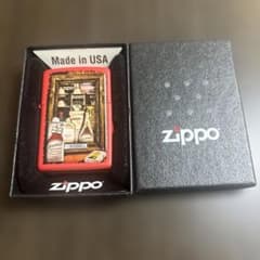Zippo ライター 本体 レッド デザインのサムネイル