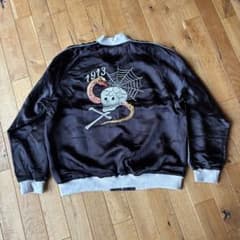 ドクロ スカル スカジャン Schott ドクロ スカル スカジャン 2XL ショット 美中古 髑髏 - メルカリ