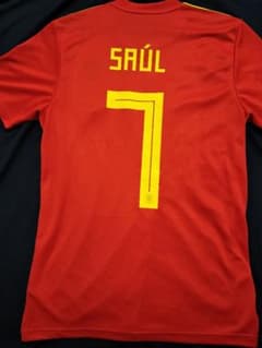 サウール・ニゲス スペイン代表ユニフォーム　アトレティコマドリー　チェルシー 未使用】サウール・ニゲス スペイン代表ユニフォーム アトレティコ