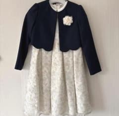 美品petit main 花柄ワンピース・ジャケットセット 130cmのサムネイル