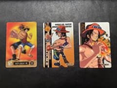 ワンピース カード 海賊王グミ ルフィ＆エース エース 3枚セットのサムネイル