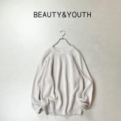 BEAUTY&YOUTH ウォッシャブルアゼバルーンニット ユニセックス