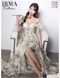 robe de fleurs 新作ドレス　M ピンク　irma rans IRMA 新作ドレス S クリーム robe de fleurs rans - メルカリ