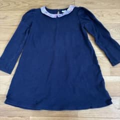 Bee des Bee 花柄襟 長袖ワンピース 130cmのサムネイル