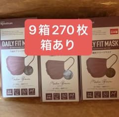 アイリスオーヤマ　デイリーフィットマスク 30枚入×9箱 270枚 ふつうのサムネイル