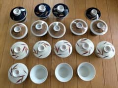 【17点】茶碗蒸し用お椀　おまけお椀・皿・雑貨のサムネイル
