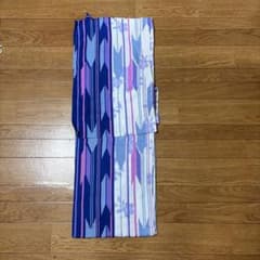 浴衣 矢絣 花柄 青紫系のサムネイル