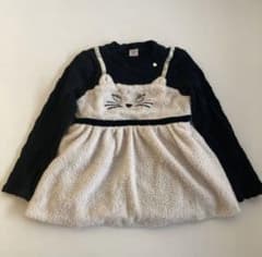 ANNA SUI MINI 140 ネコ ボア 長袖 チュニック 女の子 キッズ - メルカリ