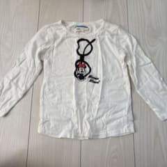 Disney ミニーマウス 長袖Tシャツ 100cm ホワイトのサムネイル