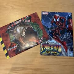 USJ A4クリアファイル 2枚セット ジュラシックパーク スパイダーマンのサムネイル