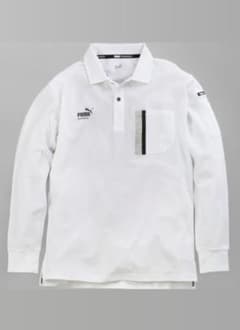 PUMA WORKWEAR 長袖ポロシャツ ホワイトのサムネイル