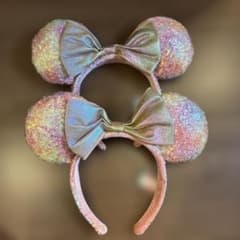 ディズニー カチューシャ スパンコール ピンク 2個セットのサムネイル