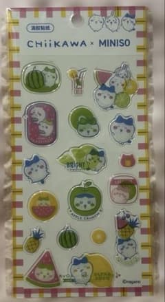 ちいかわ ハチワレ MINISO コラボ ぷっくりシール ステッカー ①のサムネイル