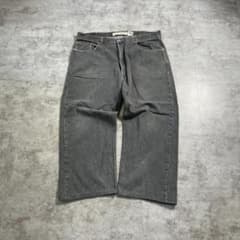 W38 L32】 usa levi's 先染ブラック リーバイス 569 - メルカリ