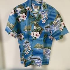 ●マーシャル様専用Waikiki Fashion アロハシャツ Sサイズ ブルーのサムネイル