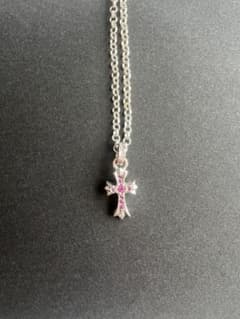 小*鹿様 クロムハーツ ネックレス ピンクサファイア 18K wg ベビー