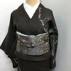 本場結城紬 「結」証紙有り 後染め訪問着 お着物 - メルカリ