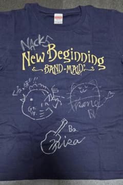 BAND-MAID 【New-Beginng】 直筆サイン入Tシャツ nack5 - メルカリ