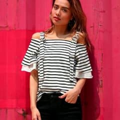 H&S様専用　ANAP オフショル　ボーダーのサムネイル