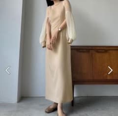Louere チュールボリューム袖ワンピース Mのサムネイル