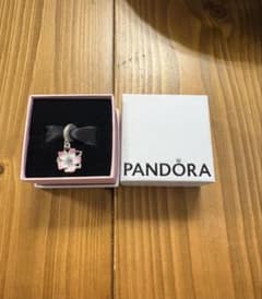 PANDORA パンドラ フラワー チャーム シルバー SAKURA 箱付きのサムネイル