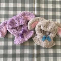 【匿名配送】ちびぐるみ × Chibiぬいのでこれーしょん うさぎポンチョ　2種