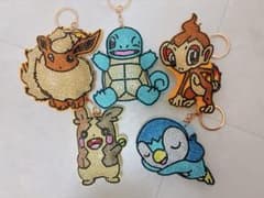 Pokémon Rhinestone Keychain Set of 5