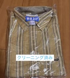 クロコダイルストライプ 半袖シャツ Mサイズのサムネイル