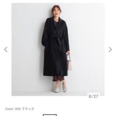 PLST ウールリバーコート ネイビー - メルカリ